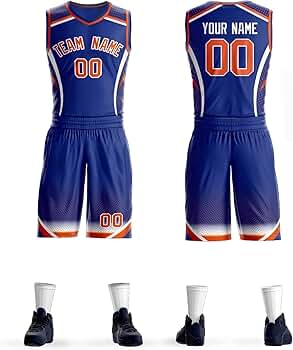 Amazon.com: Custom Men Youth Women Basketball Jersey Shorts